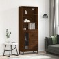 vidaXL Aparador alto madera contrachapada marrón roble 69,5x34x180 cm vidaXL Aparador alto madera contrachapada marrón roble 69,5x34x180 cm