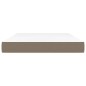 vidaXL Colchón de muelles ensacados tela gris taupe 140x190x20 cm vidaXL Colchón de muelles ensacados tela gris taupe 140x190x20 cm