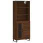 vidaXL Aparador alto madera contrachapada marrón roble 69,5x34x180 cm vidaXL Aparador alto madera contrachapada marrón roble 69,5x34x180 cm