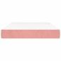 vidaXL Colchón de muelles ensacados terciopelo rosa 120x200x20 cm vidaXL Colchón de muelles ensacados terciopelo rosa 120x200x20 cm