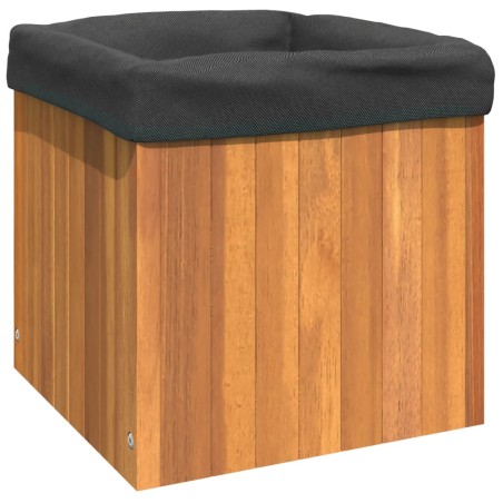 vidaXL Jardinera de madera maciza de acacia 35x35x35 cm