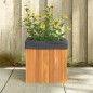 vidaXL Jardinera de madera maciza de acacia 35x35x35 cm vidaXL Jardinera de madera maciza de acacia 35x35x35 cm