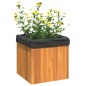 vidaXL Jardinera de madera maciza de acacia 35x35x35 cm vidaXL Jardinera de madera maciza de acacia 35x35x35 cm
