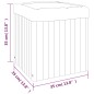 vidaXL Jardinera de madera maciza de acacia 35x35x35 cm vidaXL Jardinera de madera maciza de acacia 35x35x35 cm
