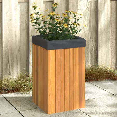 vidaXL Jardinera de madera maciza de acacia 35x35x60 cm