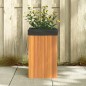 vidaXL Jardinera de madera maciza de acacia 35x35x60 cm