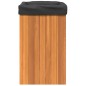 vidaXL Jardinera de madera maciza de acacia 35x35x60 cm