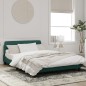vidaXL Estructura cama con cabecero terciopelo verde oscuro 140x190 cm vidaXL Estructura cama con cabecero terciopelo verde oscuro 140x190 cm