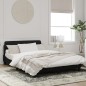 vidaXL Estructura de cama con cabecero de terciopelo negro 120x200 cm