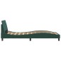 vidaXL Estructura cama con cabecero terciopelo verde oscuro 100x200 cm vidaXL Estructura cama con cabecero terciopelo verde oscuro 100x200 cm