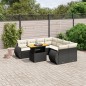vidaXL Set de sofás de jardín 8 piezas y cojines ratán sintético negro vidaXL Set de sofás de jardín 8 piezas y cojines ratán sintético negro