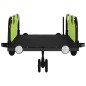 vidaXL Remolque para bicicletas hierro y tela Oxford verde vidaXL Remolque para bicicletas hierro y tela Oxford verde