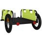 vidaXL Remolque para bicicletas hierro y tela Oxford verde vidaXL Remolque para bicicletas hierro y tela Oxford verde