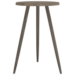 vidaXL Mesa de bistró MDF y hierro gris Ø50x76 cm
