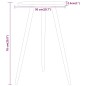 vidaXL Mesa de bistró MDF y hierro gris Ø50x76 cm vidaXL Mesa de bistró MDF y hierro gris Ø50x76 cm