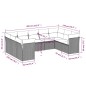 vidaXL Set de sofás de jardín 9 pzas y cojines ratán sintético marrón vidaXL Set de sofás de jardín 9 pzas y cojines ratán sintético marrón