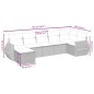 vidaXL Set de comedor de jardín 7 pzas y cojines ratán sintético negro vidaXL Set de comedor de jardín 7 pzas y cojines ratán sintético negro