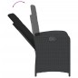 vidaXL Set de muebles jardín 5 pzas con cojines ratán sintético negro vidaXL Set de muebles jardín 5 pzas con cojines ratán sintético negro