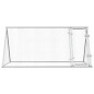 vidaXL Jaula para gallinas acero galvanizado plateado 200x105x91 cm vidaXL Jaula para gallinas acero galvanizado plateado 200x105x91 cm