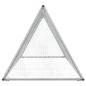 vidaXL Jaula para gallinas acero galvanizado plateado 200x105x91 cm vidaXL Jaula para gallinas acero galvanizado plateado 200x105x91 cm