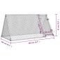 vidaXL Jaula para gallinas acero galvanizado plateado 200x105x91 cm vidaXL Jaula para gallinas acero galvanizado plateado 200x105x91 cm