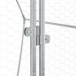 vidaXL Jaula para gallinas acero galvanizado plateado 200x105x182 cm vidaXL Jaula para gallinas acero galvanizado plateado 200x105x182 cm