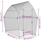 vidaXL Jaula para gallinas acero galvanizado plateado 200x105x182 cm vidaXL Jaula para gallinas acero galvanizado plateado 200x105x182 cm