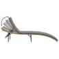 vidaXL Tumbona con cojín ratán sintético beige 55x199x50 cm vidaXL Tumbona con cojín ratán sintético beige 55x199x50 cm