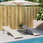 vidaXL Tumbonas con mesita 2 unidades ratán sintético beige vidaXL Tumbonas con mesita 2 unidades ratán sintético beige
