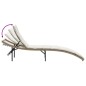vidaXL Tumbonas con mesita 2 unidades ratán sintético beige vidaXL Tumbonas con mesita 2 unidades ratán sintético beige