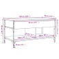 vidaXL Mesa de centro madera ingeniería metal roble Sonoma 100x50x50cm vidaXL Mesa de centro madera ingeniería metal roble Sonoma 100x50x50cm