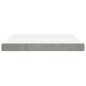 vidaXL Colchón de muelles ensacados terciopelo gris claro 160x200x20cm vidaXL Colchón de muelles ensacados terciopelo gris claro 160x200x20cm