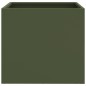 vidaXL Jardineras 2 uds acero laminado en frío verde oliva 32x30x29 cm vidaXL Jardineras 2 uds acero laminado en frío verde oliva 32x30x29 cm