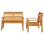vidaXL Juego de muebles de jardín 3 piezas madera maciza acacia vidaXL Juego de muebles de jardín 3 piezas madera maciza acacia