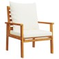 vidaXL Set de muebles de jardín 4 pzs y cojines madera maciza acacia vidaXL Set de muebles de jardín 4 pzs y cojines madera maciza acacia