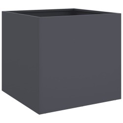 vidaXL Jardinera de acero laminado en frío antracita 49x47x46 cm