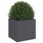 vidaXL Jardinera de acero laminado en frío antracita 49x47x46 cm vidaXL Jardinera de acero laminado en frío antracita 49x47x46 cm