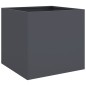 vidaXL Jardinera de acero laminado en frío antracita 49x47x46 cm vidaXL Jardinera de acero laminado en frío antracita 49x47x46 cm