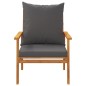 vidaXL Juego de muebles jardín 5 pzas con cojines madera maciza acacia vidaXL Juego de muebles jardín 5 pzas con cojines madera maciza acacia
