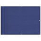 vidaXL Pantalla de balcón 100% poliéster Oxford azul 75x800 cm