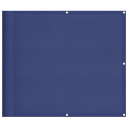 vidaXL Pantalla de balcón 100% poliéster Oxford azul 90x1000 cm