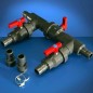 Gre Tubería bypass para calentador de piscina Gre Tubería bypass para calentador de piscina