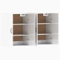 vidaXL Armarios de pared 2 uds madera de ingeniería blanco brillante vidaXL Armarios de pared 2 uds madera de ingeniería blanco brillante