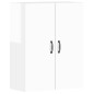 vidaXL Armarios de pared 2 uds madera de ingeniería blanco brillante vidaXL Armarios de pared 2 uds madera de ingeniería blanco brillante