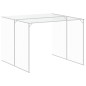 vidaXL Caseta perros corral acero galvanizado gris claro 214x661x181cm