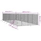 vidaXL Perrera de exterior acero galvanizado plateado 4x12x2 m vidaXL Perrera de exterior acero galvanizado plateado 4x12x2 m
