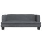 vidaXL Sofá para niños de terciopelo gris oscuro 80x45x30 cm