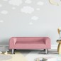 vidaXL Sofá para niños de terciopelo rosa 70x45x26,5 cm vidaXL Sofá para niños de terciopelo rosa 70x45x26,5 cm