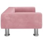 vidaXL Sofá para niños de terciopelo rosa 70x45x26,5 cm vidaXL Sofá para niños de terciopelo rosa 70x45x26,5 cm