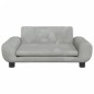 vidaXL Sofá para niños de terciopelo gris claro 70x45x33 cm vidaXL Sofá para niños de terciopelo gris claro 70x45x33 cm